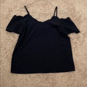 Off the Shoulder Black Blouse